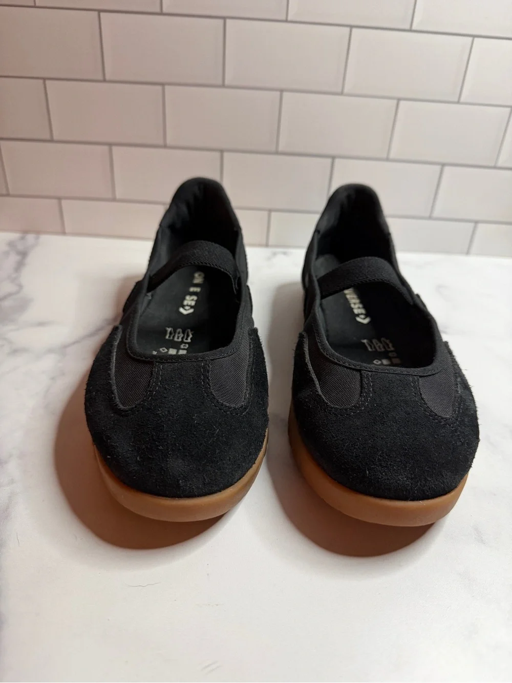 Converse Run Star Trainer Ballet Flats Black Gum Women’s 9.5 A16251C